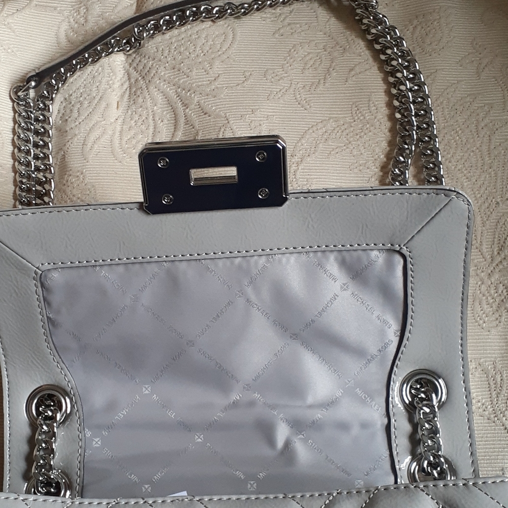 Michael Kors- Peyton Shoulder bag- Pearl Grey - Picture 5 of 9